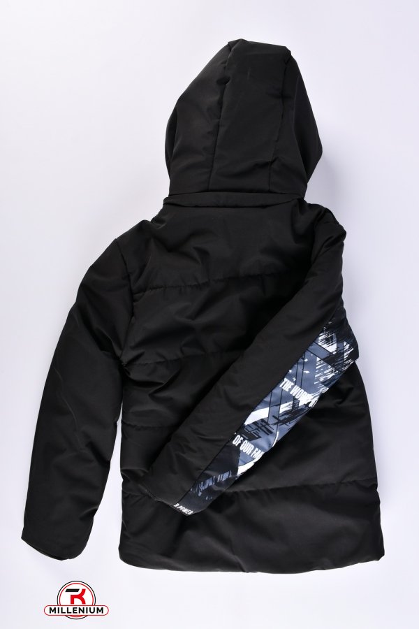 Куртка для мальчика (цв.чёрный) демисезонная из плащёвки Рост в наличии : 134, 152, 158 арт.03