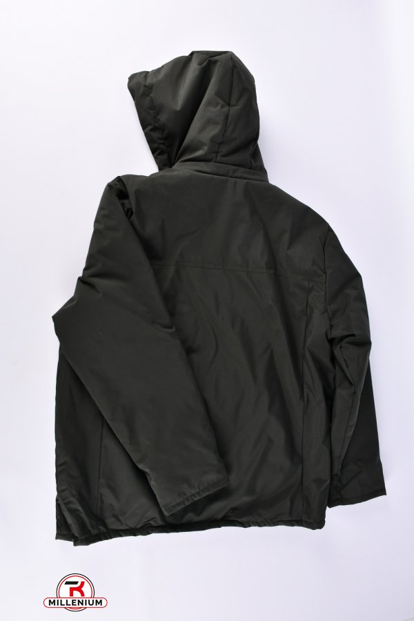 Куртка чоловіча демісезонна (кол. хакі) з плащівки Розміри в наявності : 60, 62 арт.08