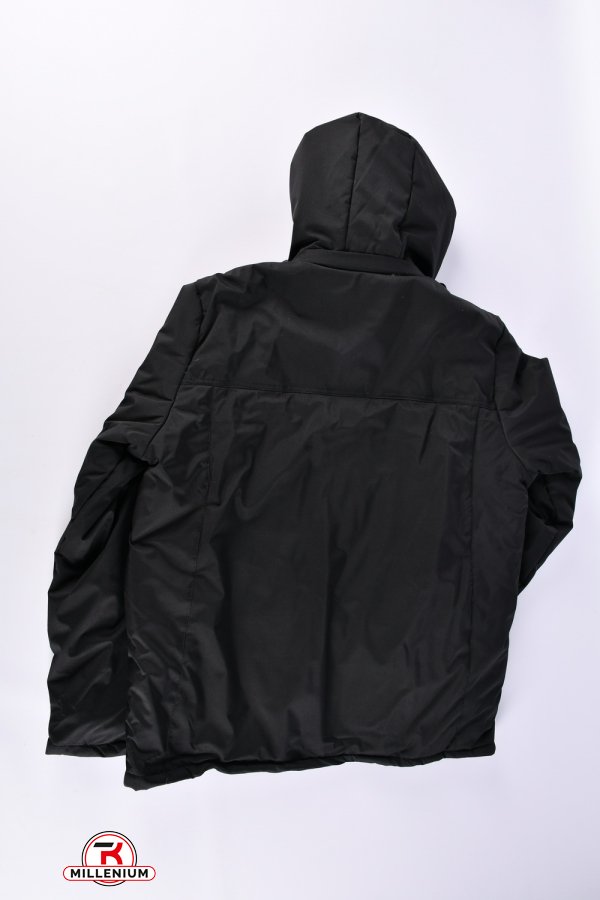 Куртка мужская демисезонная (цв.чёрный) из плащёвки Размеры в наличии : 54, 56, 58, 60, 62 арт.08