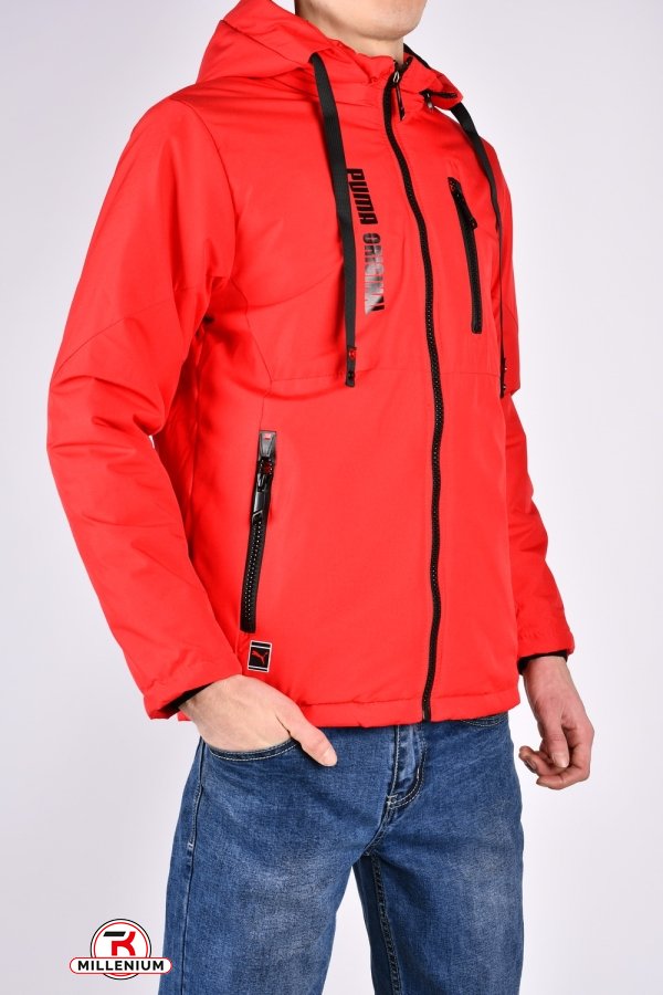 Куртка мужская демисезонная (цв.красный) из плащёвки Размеры в наличии : 48, 50, 52, 54, 56 арт.241