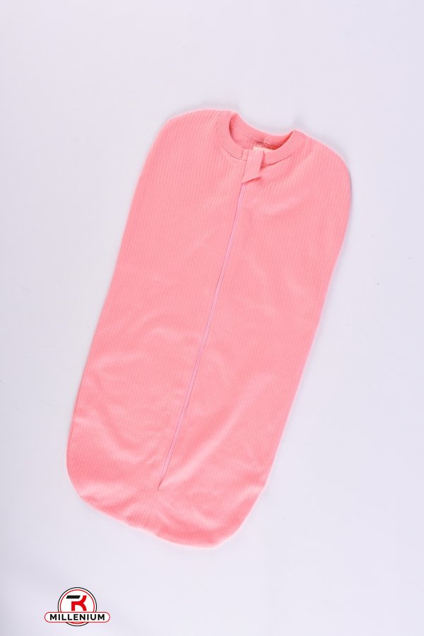 Пеленка-кокон (цв.розовый) для новорожденных размер 56см арт.50.08.1