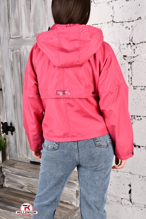 Куртка жіноча (кол. малиновий) демісезонна з плащової тканини "Asist" Розміри в наявності : 44, 46 арт.10012