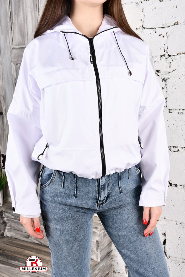 Куртка жіноча (кол. білий) демісезонна з плащової тканини "Asist" Розміри в наявності : 42, 44, 46 арт.10012