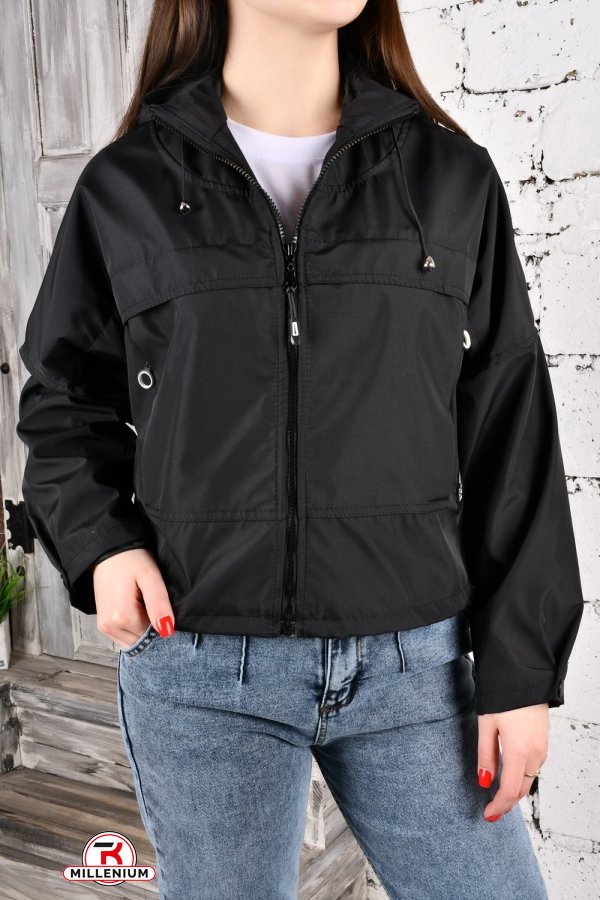 Куртка жіноча (кол. чорний) демісезонна з плащової тканини "Asist" Розміри в наявності : 42, 44 арт.10012