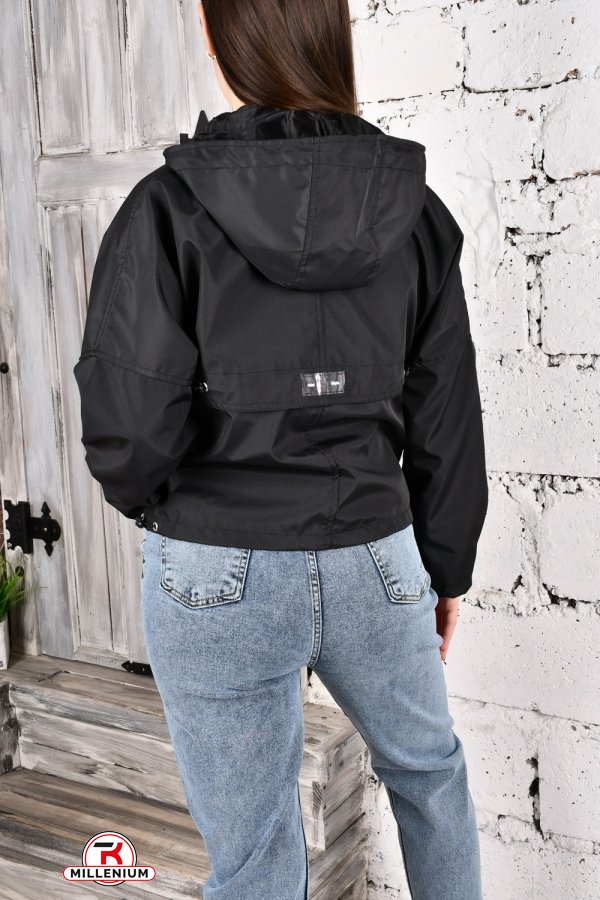 Куртка жіноча (кол. чорний) демісезонна з плащової тканини "Asist" Розміри в наявності : 42, 44 арт.10012