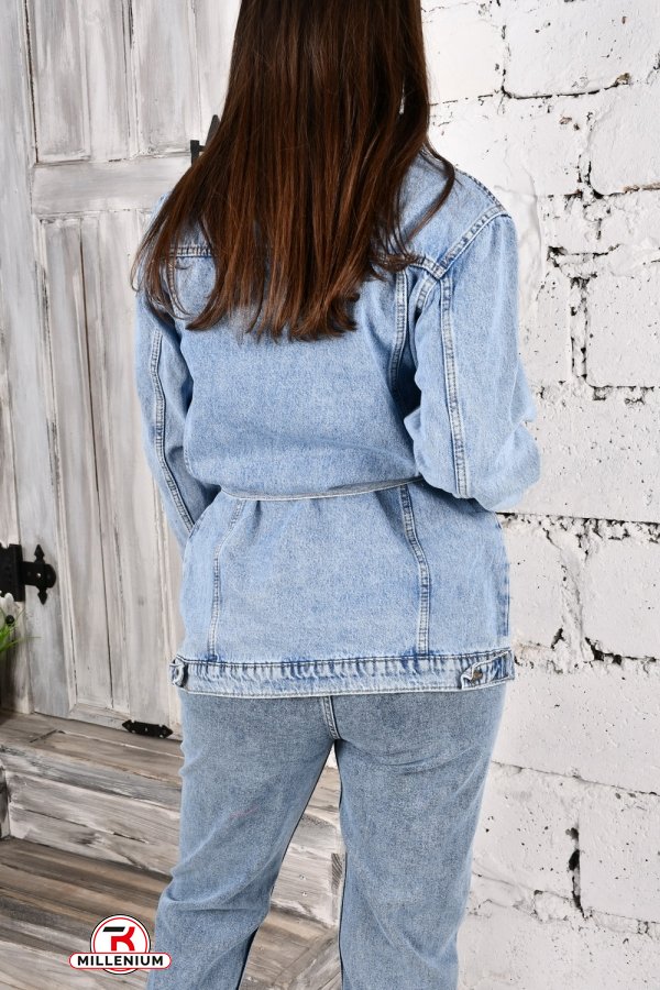 Пиджак женский джинсовый "WOWX MODA" Размеры в наличии : 42, 46 арт.0478