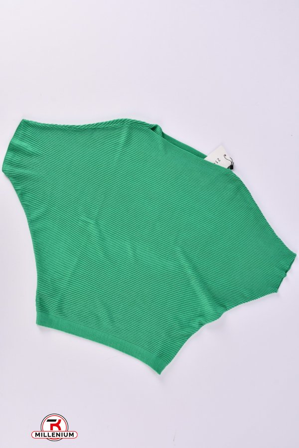 Блузка женская (цв.зеленый) тонкой вязки "FOREST" размер 40-42 арт.21420