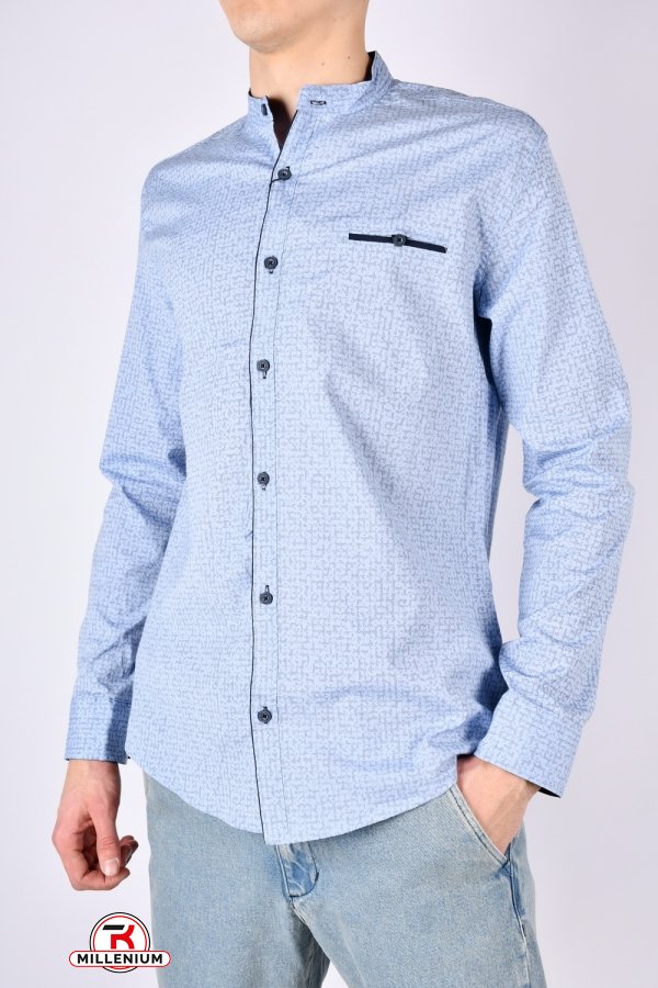 Рубашка мужская Slim Fit (цв.голубой) стрейчевая "G-PORT" Размеры в наличии : 46, 48, 50, 52, 54 арт.180