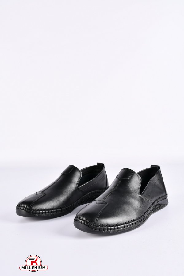 Туфли мужские из натуральной кожи (цв.черный) "TKN" Размеры в наличии : 41, 42, 43, 44 арт.CLT805