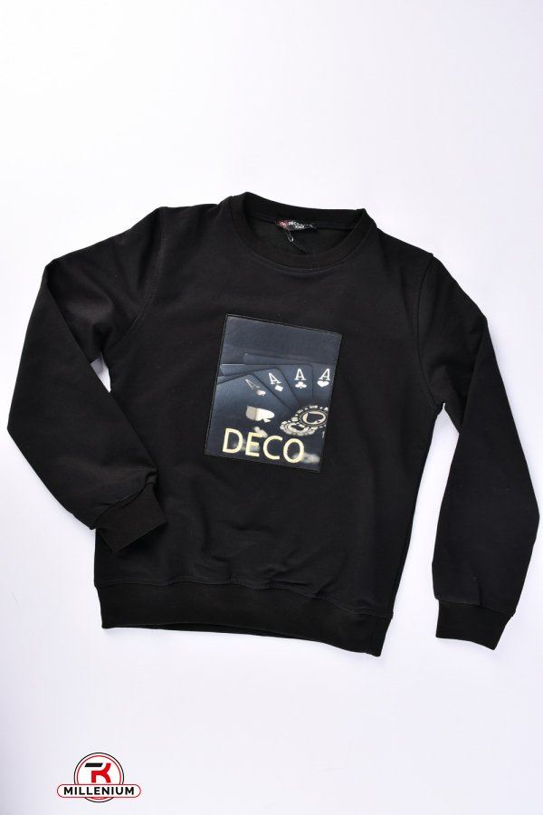Батник для мальчика (цв.черный) трикотажный "DECO DASS" Рост в наличии : 128, 140, 152, 164, 176 арт.1561