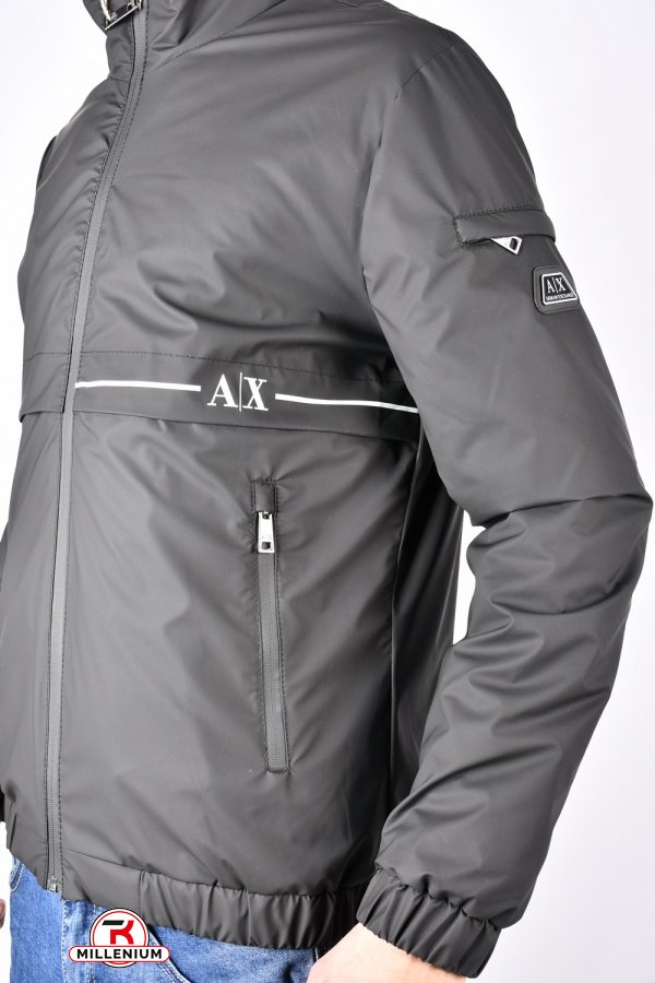 Куртка мужская (цв.черный) демисезонная из плащевки "AIX" Размеры в наличии : 48, 50, 54 арт.1482