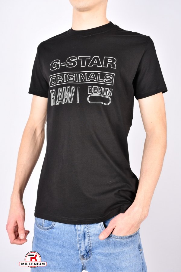 Футболка чоловіча (кол. чорний) трикотажна "G-Star Raw" Розміри в наявності : 52, 54 арт.5058