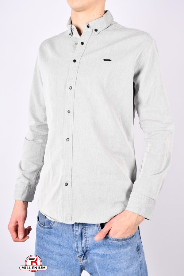 Рубашка мужская (цв.св.серый) "LAGERS" состав 95%Cotton 5%Lycra Размеры в наличии : 48, 50, 52, 54 арт.720
