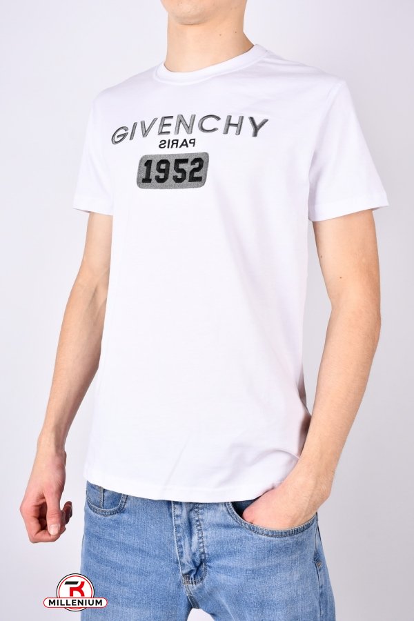 Футболка мужская (цв.белый) трикотажная "Givenchy" Размеры в наличии : 48, 54 арт.5025