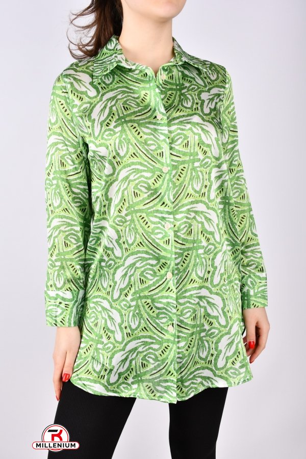 Сорочка жіноча (кол. зелений) "ENISSE" Розміри в наявності : 44, 46, 48, 50, 52 арт.752513