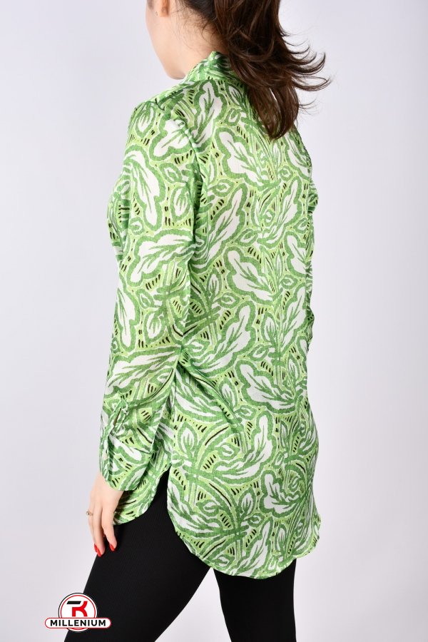 Рубашка женская (цв.зеленый) "ENISSE" Размеры в наличии : 44, 46, 48, 50, 52 арт.752513