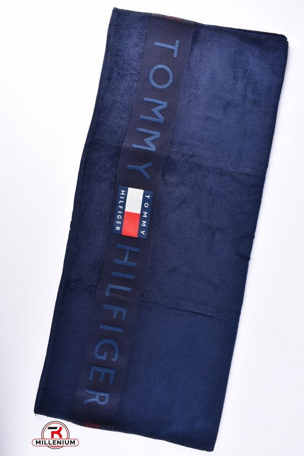 Полотенце сауна махровое (цв.т.синий) размер 160/100 вес 600гр. арт.752684