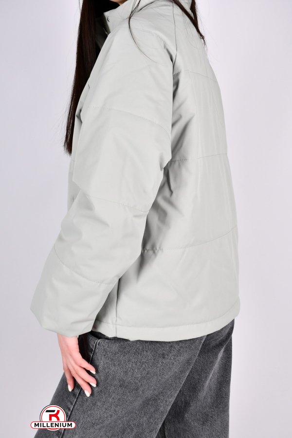 Куртка жіноча демісезонна (кол. м'яти) з плащової тканини. Розміри в наявності : 42, 44, 46, 48, 50 арт.2309
