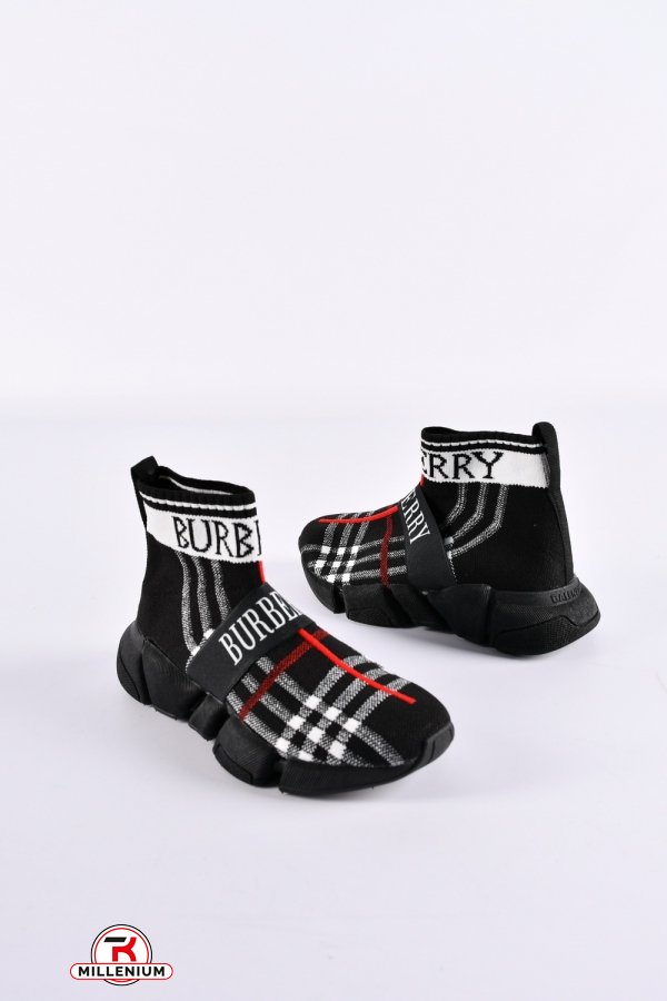 Кроссовки для девочки (цв.черный) "Burberry" Размеры в наличии : 31, 32, 33, 34, 35 арт.752800
