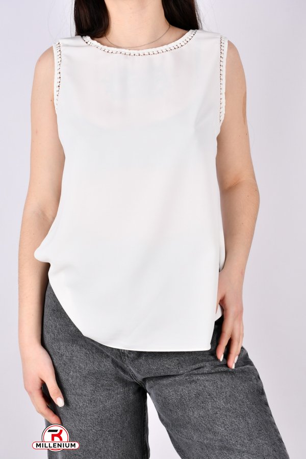 Блузка жіноча (кол. білий) "ESAY" Розміри в наявності : 40, 44 арт.9709