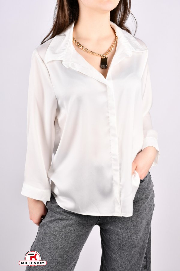 Блузка жіноча (кол. білий) "ESAY" Розміри в наявності : 50, 54 арт.9506/1B