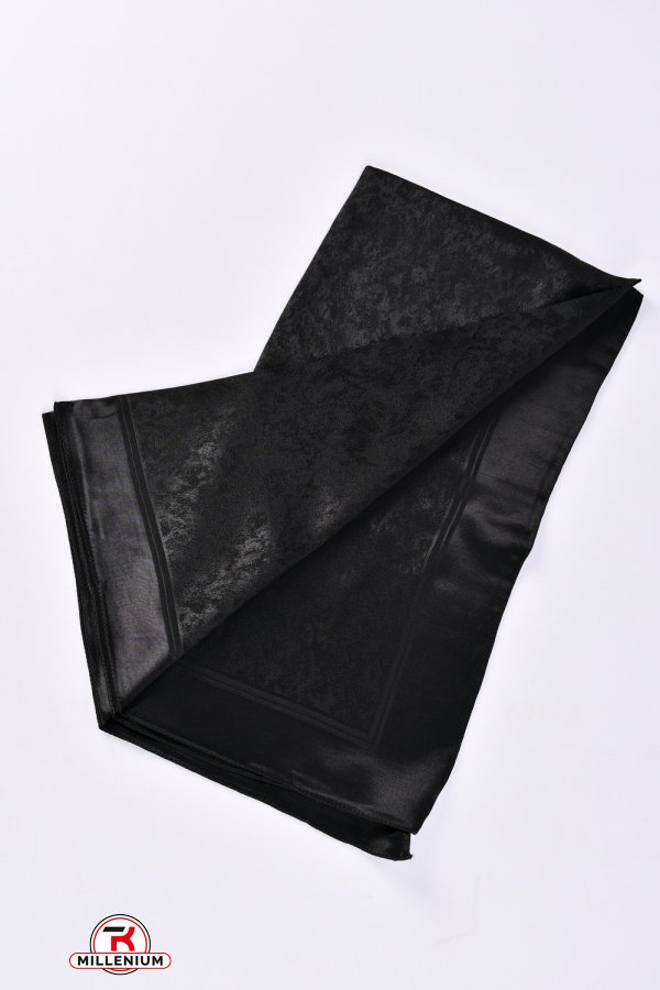Платок женский (цв. черный) размер 100/100см "Sehr-I Moda" арт.200