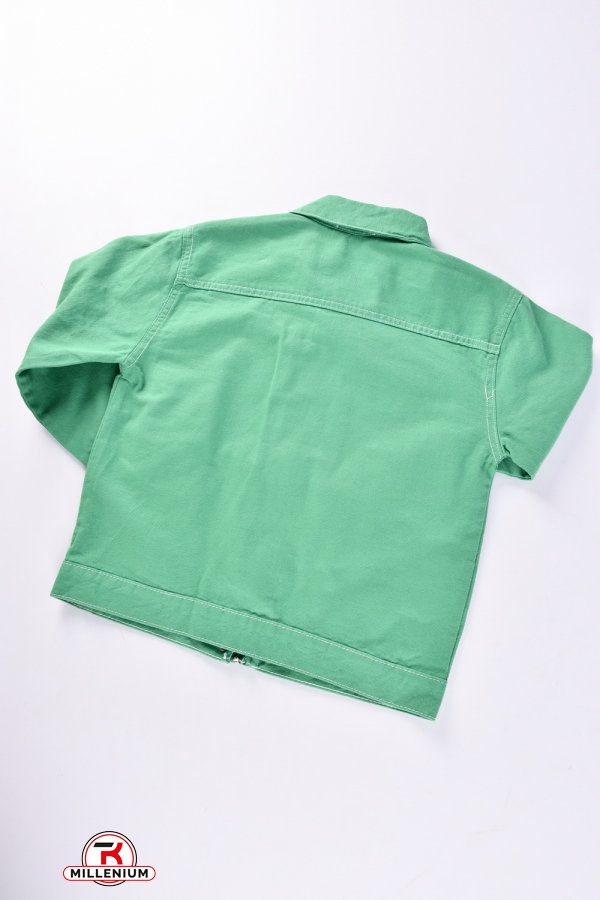 Пиджак котоновый для девочки (цв.зеленый) "CEMIX" Рост в наличии : 140, 146, 152, 158, 164, 170 арт.1529-3
