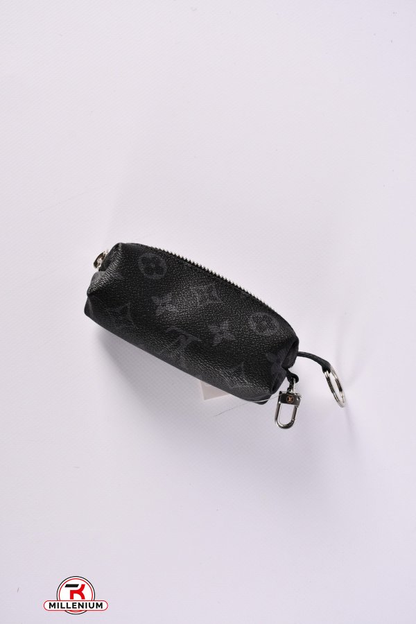 Ключниця жіноча шкіряна (кол. чорний) розмір 14/6 см  арт.334