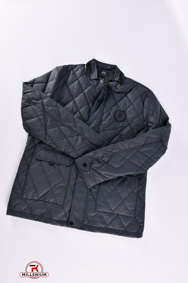 Куртка мужская из плащевки (цв.т.синий) демисезонная"ATE" Размеры в наличии : 46, 48, 50, 52, 54 арт.A-805