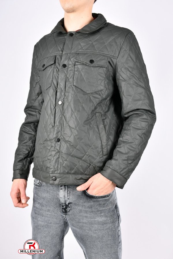 Куртка чоловіча з екошкіри демісезонна "ATE" Розміри в наявності : 46, 48, 50, 52, 54 арт.A-809