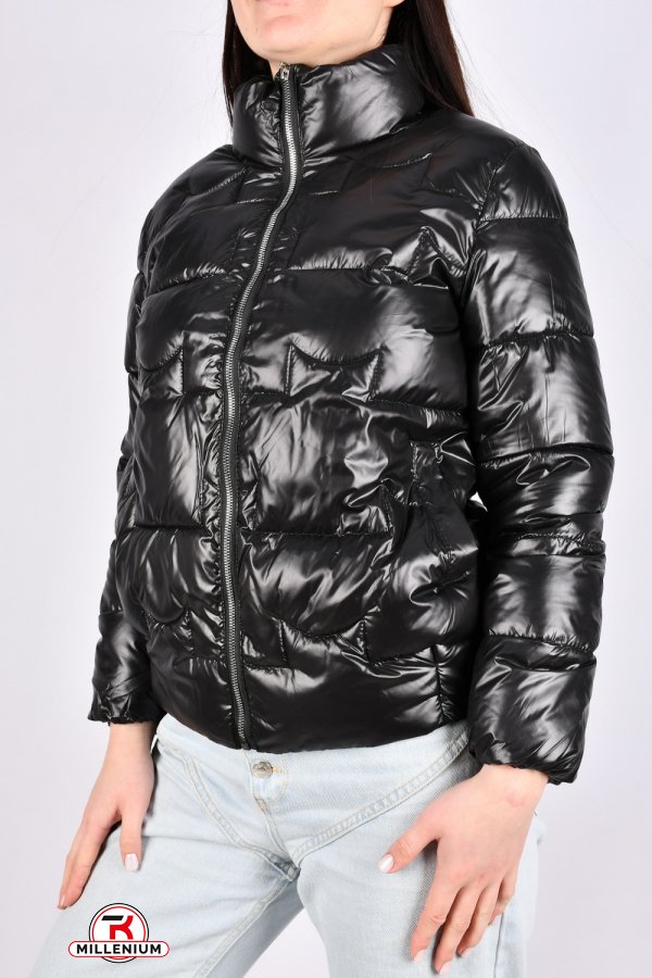 Куртка женская (цв.черный) болоньевая демисезонная Размеры в наличии : 42, 44, 46, 48, 50 арт.B-1022