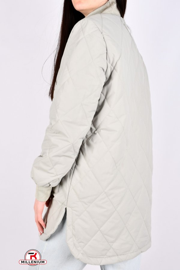 Пальто жіноче демісезонне (кол. оливковий) з плащової тканини. Розміри в наявності : 42, 44, 46, 48 арт.2365-1