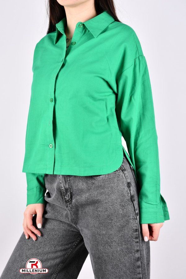 Рубашка женская (цв.зеленый) "BASE" Размер в наличии : 44 арт.A9005