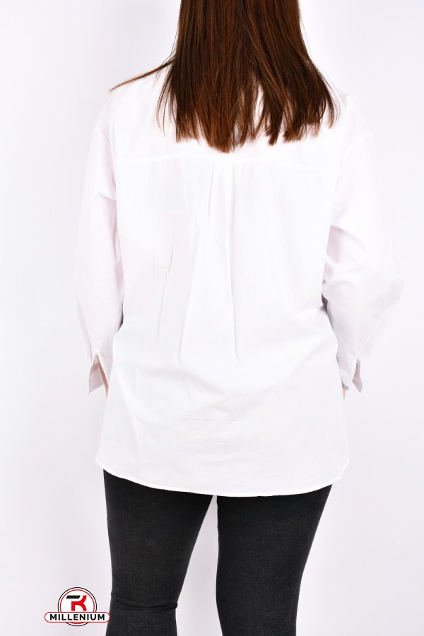 Рубашка женская (цв.белый) "BASE" Размеры в наличии : 50, 52, 54, 56, 58 арт.C7530