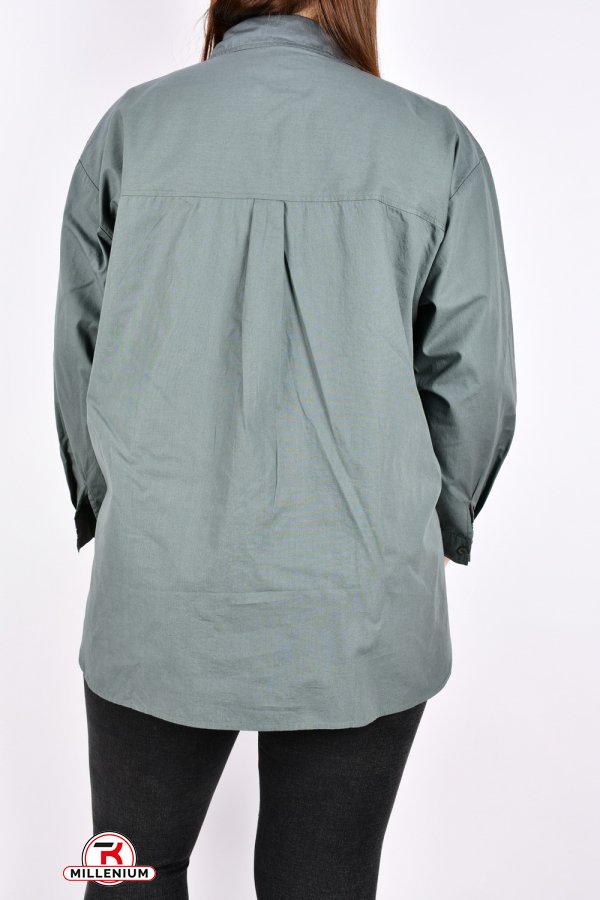 Рубашка женская (цв.хаки) "BASE" Размеры в наличии : 50, 52, 54, 56, 58 арт.C7530