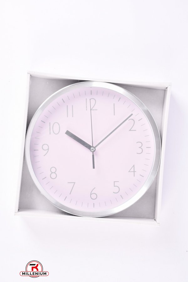 Часы настенные алюминиевые размер 25,8/4,4см 1/1,5v AA арт.WC-YP350