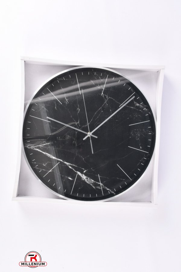 Часы настенные алюминиевые размер 40.0/4.8см 1/1,5v AA арт.WC-YP203