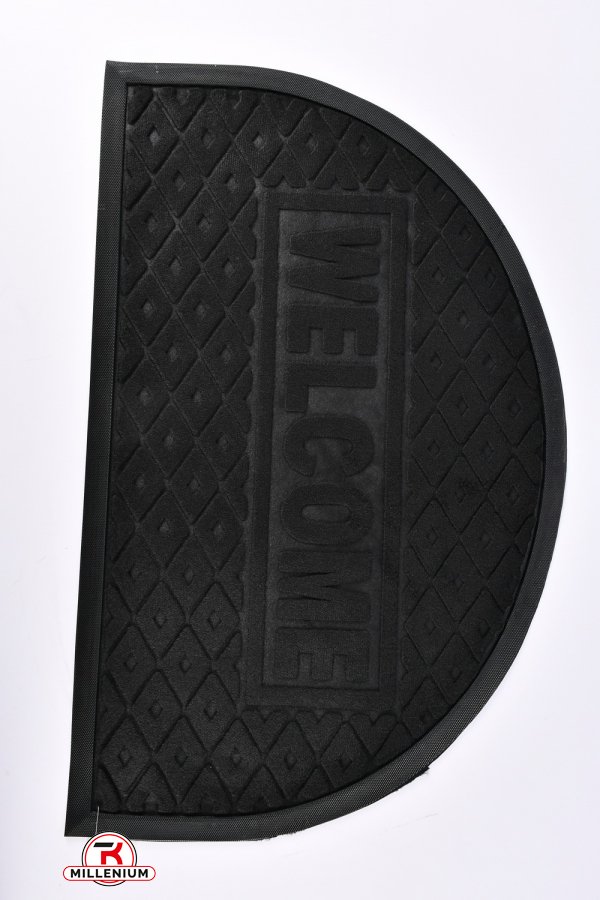 Коврик на резиновой основе (цв.чёрный) размер 50/80 см арт.MF4150