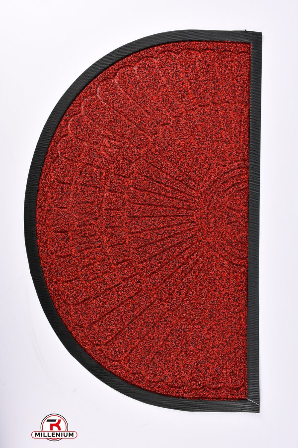Коврик на резиновой основе (цв.красный) размер 50/80 см. арт.MF4144
