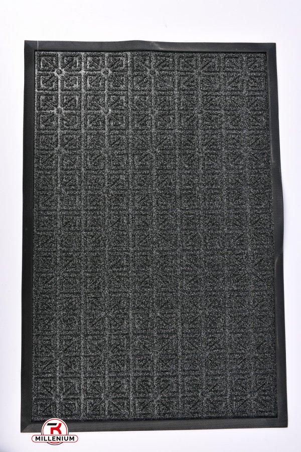 Коврик на резиновой основе (цв.графитовый) размер 60/90 см. арт.MF4145