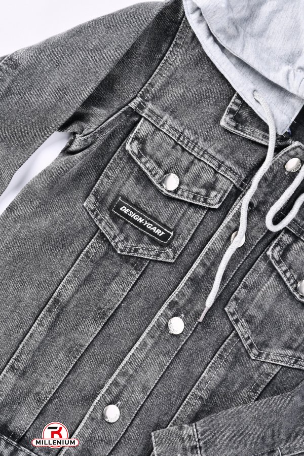 Джинсовый пиджак для мальчика (цв.т.серый) Рост в наличии : 128, 134, 140, 150, 160 арт.ZH0317