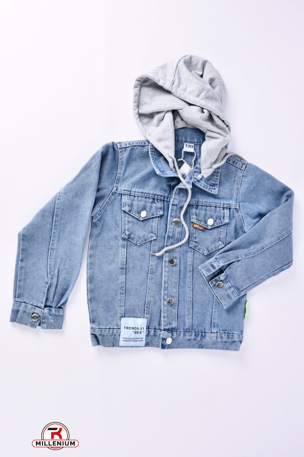 Джинсовий піджак для хлопчика (кол. синій) Зріст в наявності : 122, 134, 140, 146 арт.ZH0302