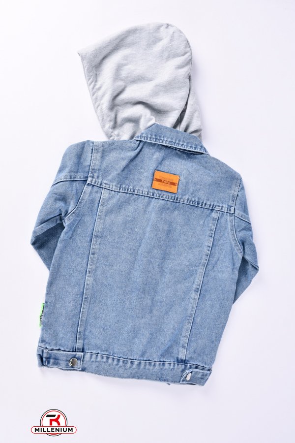 Джинсовий піджак для хлопчика (кол. синій) Зріст в наявності : 122, 128, 134, 140, 146 арт.ZH0302