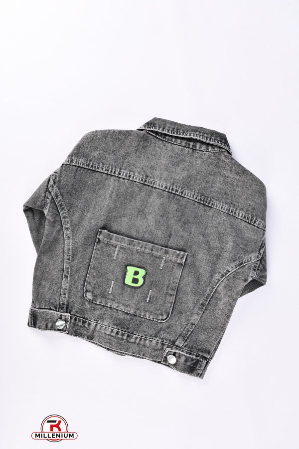 Пиджак джинсовый для мальчика (цв.т.серый) Рост в наличии : 98, 104, 110, 116, 122 арт.1002