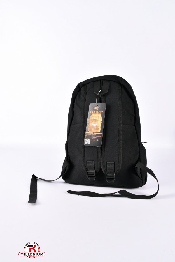 Рюкзак тканинний (кол. чорний) розмір 40/29/14 см арт.GB655