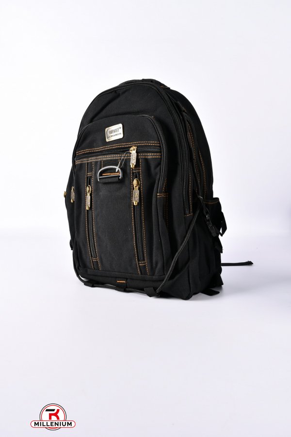 Рюкзак тканинний (кол. чорний) розмір 50/30/11 см арт.B257-1