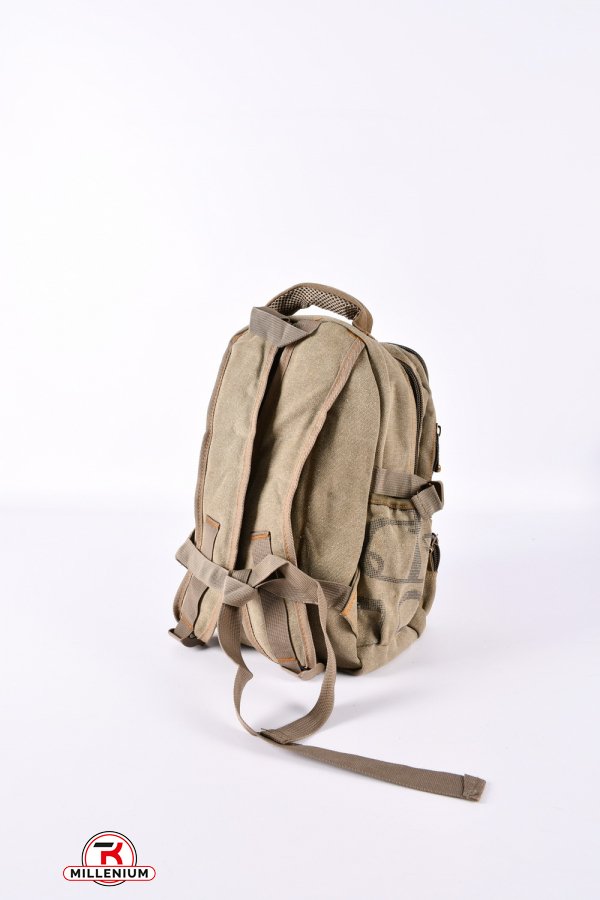 Рюкзак тканинний (кол. хакі) розмір 26/33/12 см арт.BH008