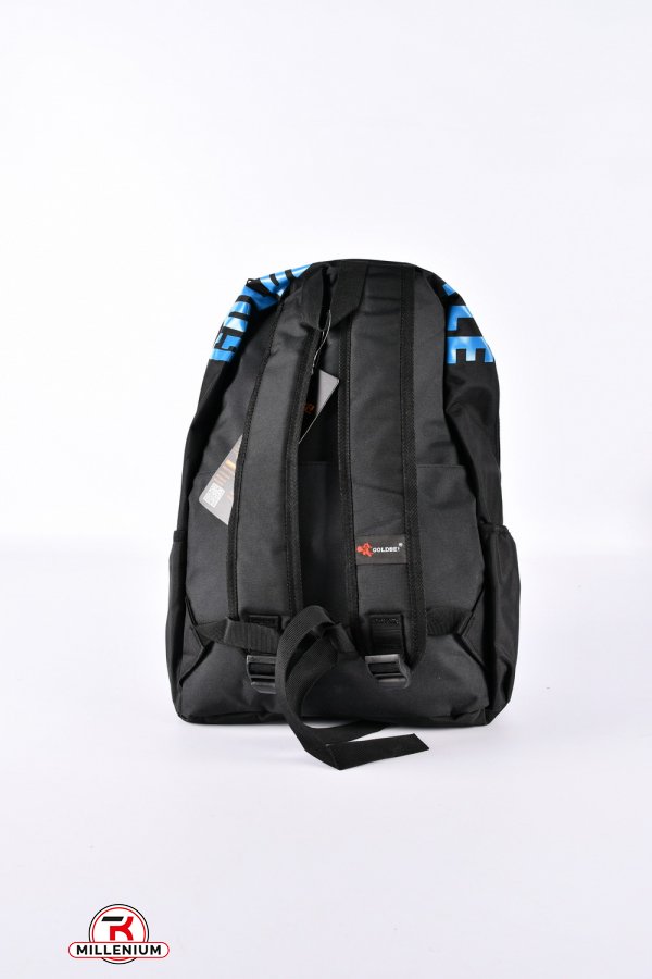 Рюкзак из плащевки (цв.чёрный/синий) размер 30/40/16см арт.GB872-1