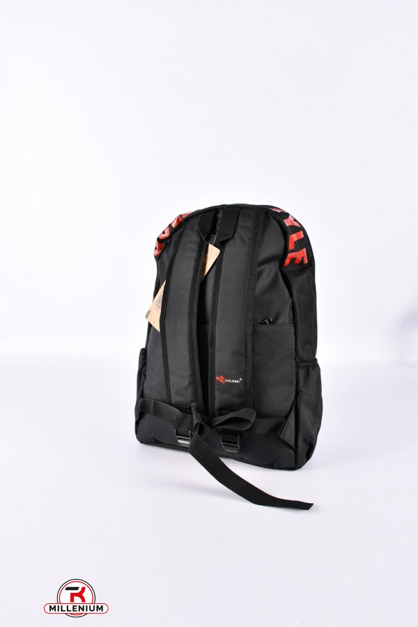 Рюкзак из плащевки (цв.чёрный/красный) размер 30/40/16см арт.GB872-1