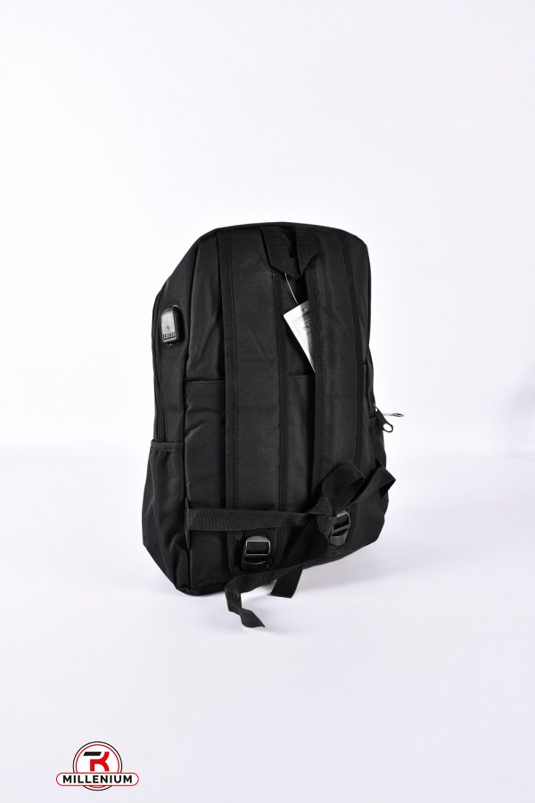 Рюкзак тканинний (кол. чорний) розмір 42/33/17 см. арт.BY780-1